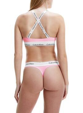 BH Calvin Klein Unlined Bralette Pink Damen