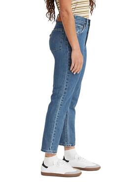 Jeans Levis 501 Crop Jazz Blau Damen