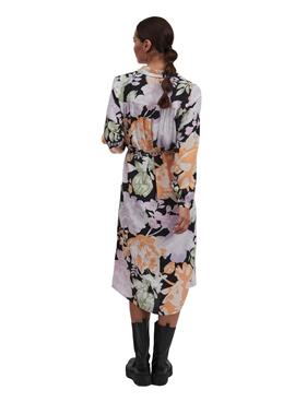 Kleid Vila Kikki Midi Long Blumendruck für Damen