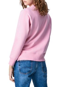 Sweatshirt Pepe Jeans Calista Crew Rosa für Damen