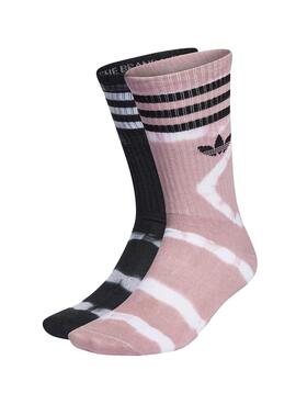 Socken Adidas Batik Pack 2 Rosa Schwarz