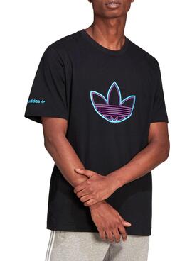 T-Shirt Adidas Outline Logo Schwarz für Herren