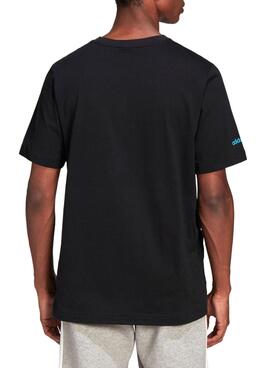T-Shirt Adidas Outline Logo Schwarz für Herren