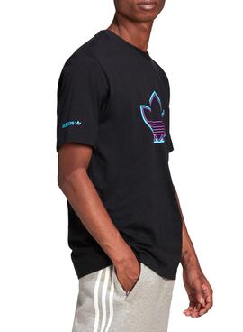 T-Shirt Adidas Outline Logo Schwarz für Herren
