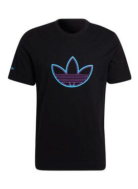 T-Shirt Adidas Outline Logo Schwarz für Herren