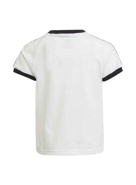 T-Shirt Adidas 3 Stripes Weiss für Junge