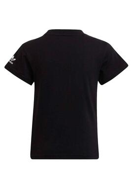 T-Shirt Adidas Adicolor Mini Schwarz Junge und Mädchen