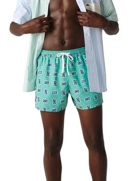 Badehose Lacoste MH2901 Blau Estampado für Herren