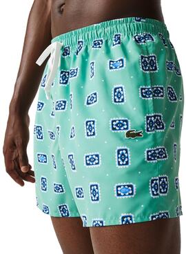 Badehose Lacoste MH2901 Blau Estampado für Herren