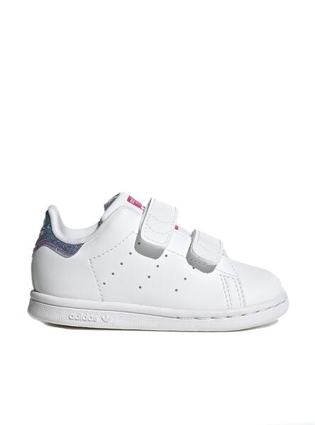 Sneaker Adidas Stan Smith Weiss Mini mit Klettverschluss