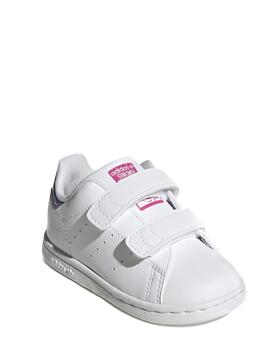 Sneaker Adidas Stan Smith Weiss Mini mit Klettverschluss