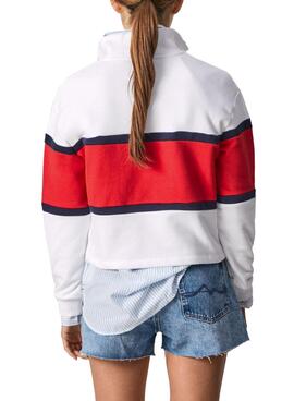 Sweatshirt Pepe Jeans Chloe-Farbe Block für Damen