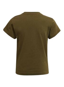 T-Shirt Adidas Trefoil Grün für Kinder