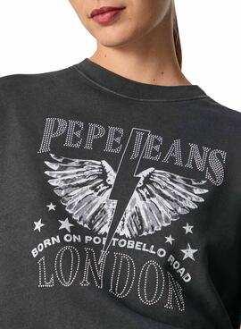 Sweatshirt Pepe Jeans Cadence Schwarz für Damen