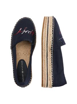 Espadrilles Tommy Hilfiger Signature Marineblau Damen