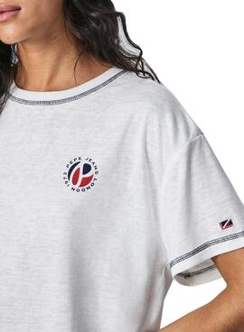 T-Shirt Pepe Jeans Chantal Weiss für Damen