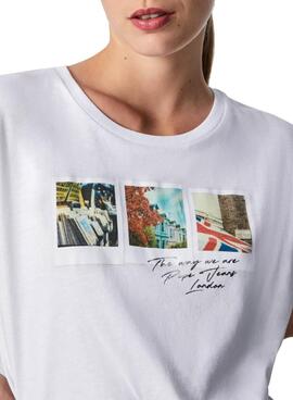 T-Shirt Pepe Jeans Ivana Weiss für Damen