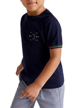 T-Shirt Mayoral Granito Marine blau für Junge