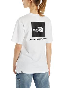 T-Shirt The North Face Relaxed RB Weiss Damen