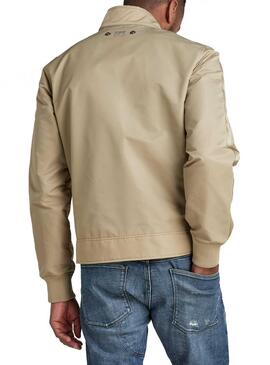 Jacke G-Star Harrington Beige für Herren