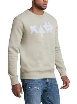 Sweatshirt G-Star Raw Flechas Grau für Damen