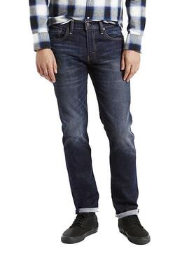 Hose Jeans Levis 511 Slim Blau Oscuro für Herren