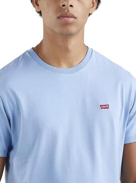 T-Shirt Levis Edelstahl Original Blau für Herren