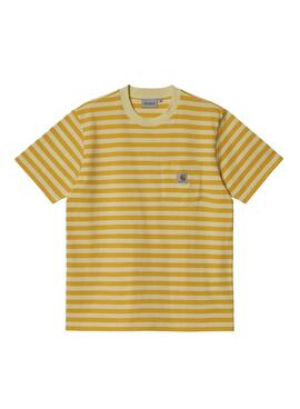 T-Shirt Carhartt Scotty Pocket Amarilla Herren