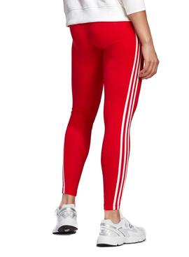 Leggings Adidas Classics 3 Stripes Rots für Damen