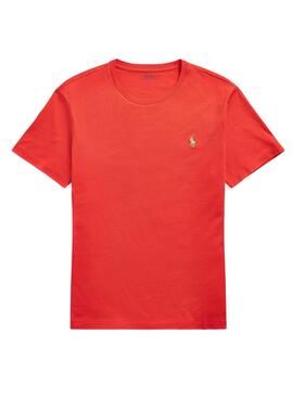 T-Shirt Polo Ralph Lauren Slim Rot für Herren