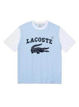 T-Shirt Lacoste Live TH2781 Blau Streifen Herren