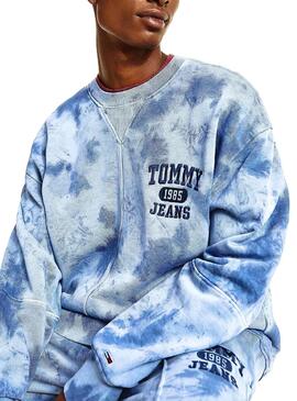 Sweatshirt Tommy Jeans Tie-Dye-Detail Crew Herren