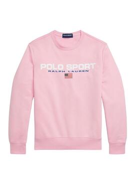 Sweatshirt Polo Ralph Lauren Sport Rosa für Herren