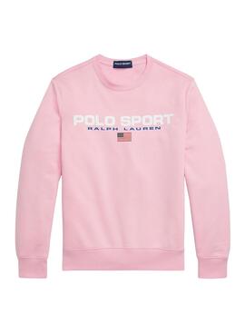 Sweatshirt Polo Ralph Lauren Sport Rosa für Herren