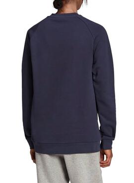 Sweatshirt Adidas Trefoil Crew Marineblau für Herren