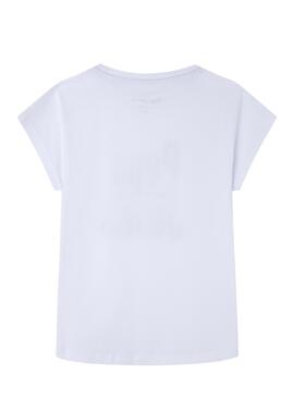 T-Shirt Pepe Jeans Kaela Weiss für Mädchen