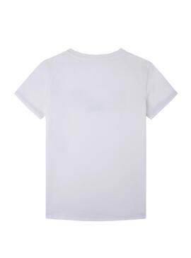 T-Shirt Pepe Jeans Castiel Weiss für Junge