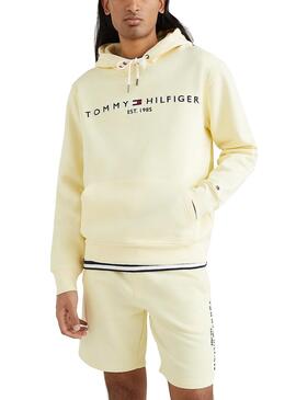 Sweatshirt Tommy Hilfiger Logo Gelbe für Herren