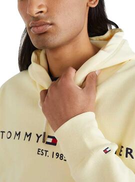 Sweatshirt Tommy Hilfiger Logo Gelbe für Herren