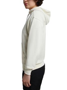 Sweatshirt Napapijri Veny Blumen Weiss für Damen