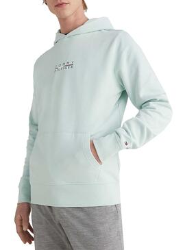 Sweatshirt Tommy Hilfiger Square Logo Grün Herren