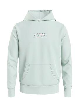 Sweatshirt Tommy Hilfiger Square Logo Grün Herren
