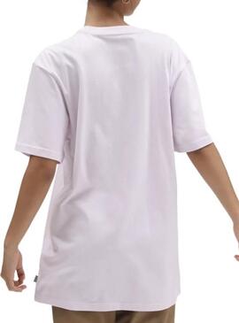 T-Shirt Vans Left Chest Logo Brust Lavanda für Damen