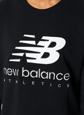 Sweatshirt New Balance Essentials Celebrate Schwarz