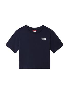 T-Shirt The North Face Simple Dome Marineblau Mädchen