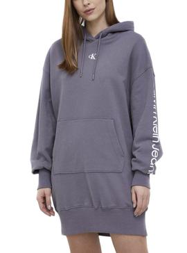 Sweatshirt Calvin Klein Two One Monogram Grau Damen