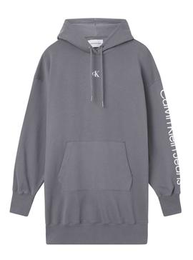 Sweatshirt Calvin Klein Two One Monogram Grau Damen