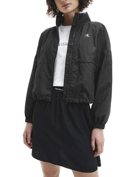 Windbreaker Calvin Klein Crinkle Schwarz für Damen 