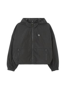 Windbreaker Calvin Klein Crinkle Schwarz für Damen 