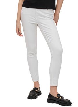 Hose Vila Skinnie It Weiss für Damen